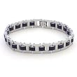 Stainless Steel And Rubber Bracelet