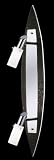 Wandleuchte Shine Alu, 2-flammig, Braun/Chrom – Fischer 16252