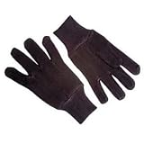 BROWN JERSEY WORK GLOVES LADIES SIZE DOZEN