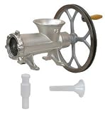 Meat Grinder #32 W Pulley, Meat & Sausage Stuffer by TD Industrial