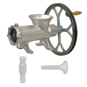 Meat Grinder #32 W/Pulley, Meat & Sausage Stuffer