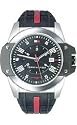 Tommy Hilfiger Men's Black Dial Black Rubber Strap Watch #1790515