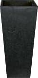 Ivyline Artstone 120042 Vase 19x35cm - Ella Black
