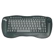 Adesso 2.4 GHz RF Wireless Mini Keyboard with Optical Trackball