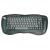 Adesso 2.4 GHz RF Wireless Mini Keyboard with Optical Trackball