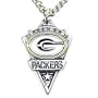 Green Bay Packers Chain Necklace & Pewter Pendant