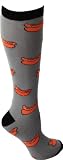 Hot Dogs Grey Knee High Socks Hot Dogs Grey Knee High Socks