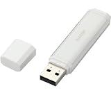 ELECOM USB�t���b�V�� NU 4GB PASS�Z�L�����e�B�@�\�t �z���C�g MF-NU2A04GWH