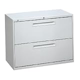 2 Drawer Lateral File, 42x19 1/4x28 3/8, Light Gray (HONK92LQ)