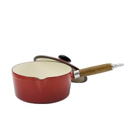 Chasseur Cast Iron 20cm, 2.0ltr Chilli Red Saucepan And Lid
