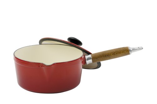 Chasseur Cast Iron 20cm, 2.0ltr Chilli Red Saucepan And Lid