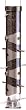 Droll Yankees TH3 16-Inch Polished Pewter Bird Feeder for Nyjer (Thistle) Seed