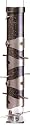 Droll Yankees TH3 16-Inch Polished Pewter Bird Feeder for Nyjer (Thistle) Seed