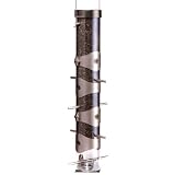Droll Yankees TH3 16-Inch Polished Pewter Bird Feeder for Nyjer (Thistle) Seed by Droll Yankees