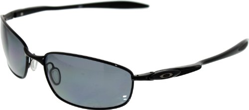 Oakley Men's Blender Polarized Square Sunglasses,Polished Black Frame/Grey Lens,One Size