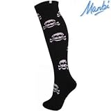 Skulls Patterned Thermal Ski Tube Socks Adult Size 4-11 (37-46)