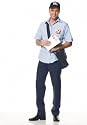 3PC Mailman Men's Holiday Party Costume