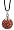Silver crystal Pendant by GlitZ JewelZ &Acirc;&copy; with 16 inch Japanese silk cord with silver clasp & fittings - Garnet 10MM crystal ball - bling bling!! - made with over 84 stones - packed inside a lovely velvet pouche - see below for matching earrings