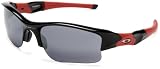 Oakley Men's Flak Jacket XLJ Arizona Diamondbacks Sunglasses,Black & Red Frame/Black Lens,one size