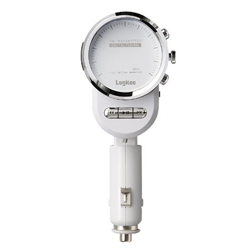 Logitec 車載用FMトランスミッター ホワイト LAT-FM311UWH