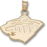 Minnesota Wild Logo 5/8" Sterling Silver Charm/Pendant