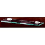 Alno A7750-24-BARC - Nicole Series 24 Inch Glass Shelf With Brackets - Barcelona Finish