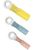 Ancor Marine Grade Electrical Nylon Insulated Adhesive Lined Heat Shrink Ring Terminals