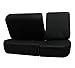 FH Group Automotive Car Seat Covers Rear Split Bench Cover 50/50, 40/60, 60/40, or 20/40/20 Black Car Seat Cover Universal Fit Interior Accessories for Cars Trucks and SUV with Car Accessories