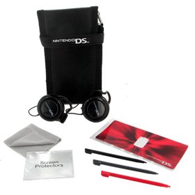 Nintendo DS On-the-Go Kit - DS Case, 3 Stylus, Protectors & Headphones)