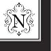 Monogram Cocktail Napkin - N