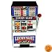 Lucky Slot Machine Bank w/ Spinning Reels and Payouts