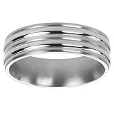 Titanium Comfort Fit Men's Wedding Band, 7mm