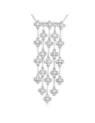 18k WHITE GOLD WOMENS PENDANT LP-2041 DIAMOND 1.39CT TW