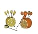 Appetizer Picks in Caddy - Orange & Lemon Set