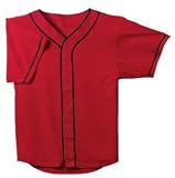 Sport-Tek - Jersey with Double Braided Trim Red/Black-XL