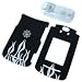 PCMICROSTORE Brand Motorola RAZR2 V8 V9m (NOT Compatible with AT&T V9) Silver Flame Design Snap-On Crystal Case Cover with Removable Belt Clip