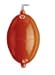 Cormoran Wasserkugel oval 28mm gelb/fluo mit Innenf