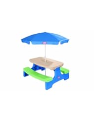Toy: Little Tikes Easy Store Picnic Table with Umbrella - Little Tikes