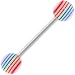  : JUICY FRUIT Stripe Barbell Tongue Ring