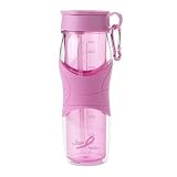 Trudeau Cool Down Polycarbonate Hydration 24-Ounce Bottle, Breast Cancer Awareness, Pink