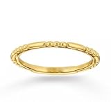 14k Yellow Gold Elegant Style Modern Stackable Ring