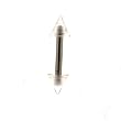 STAINLESS STEEL STRAIGHT EYEBROW CLEAR Gauge: 14, Ball Size: 5mm, Length: 9mm Sold as a Pair