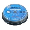 AONE Blu-Ray 25Gb 4x BD-R Blank Discs - White Inkjet Printable (10 Pack)