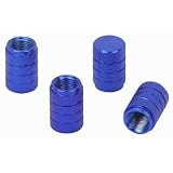 4 Pc. Blue Anodized Aluminum Valve Stem Cap Set