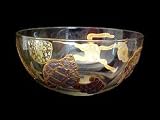 Sea Shell Shimmer Design - Hand Painted - Serving Bowl - 11 inch diameter