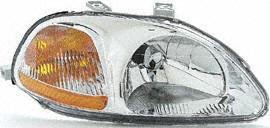 96-98 HONDA CIVIC HEADLIGHT RH (PASSENGER SIDE), COMBO (1996 96 1997 97 1998 98) 20-3161-01 33101S01A01
