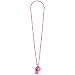 Pink Whistle On Chain Necklace (36