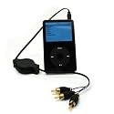 Incipio AV Connection Kit (no remote) for the Apple iPod Nano, Photo, Video, 4G ipods - Black