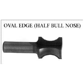 1 X 1/2 Carbide Tipped Oval Edge Router Bit