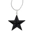 925 Silver & Black Onyx Star Pendant